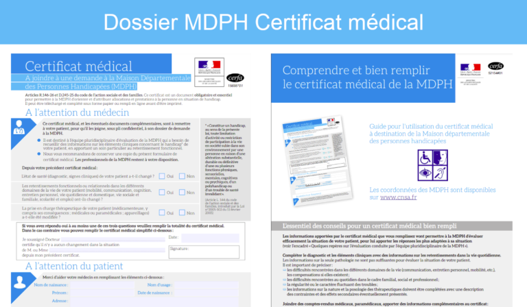 Dossier MDPH Certificat médical n15695 01 pdf à télécharger