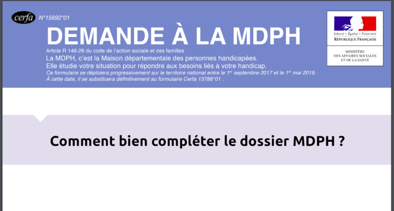 Dossier MDPH Compléter Ma Demande MDPH Et Créer Mon Compte