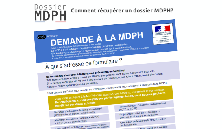 comment recevoir un dossier mdph par courrier