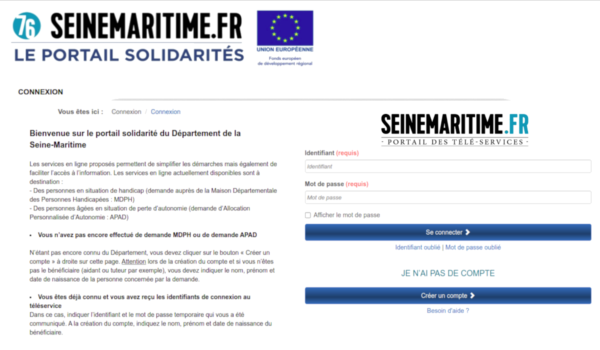Seine maritime.fr Teleservices 76