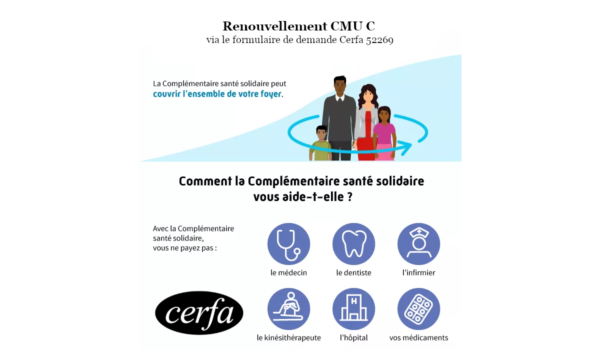 Renouvellement CMU en ligne ou via le formulaire de demande