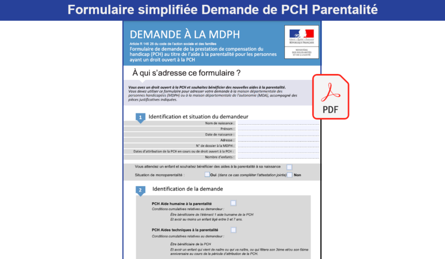 formulaire simplifiée demande de pch parentalité