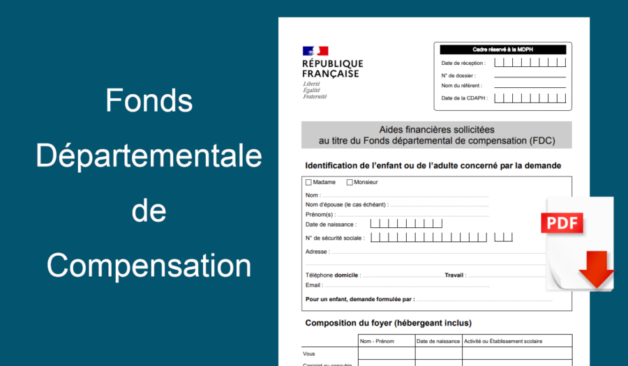 Formulaire FDC MDPH à télécharger