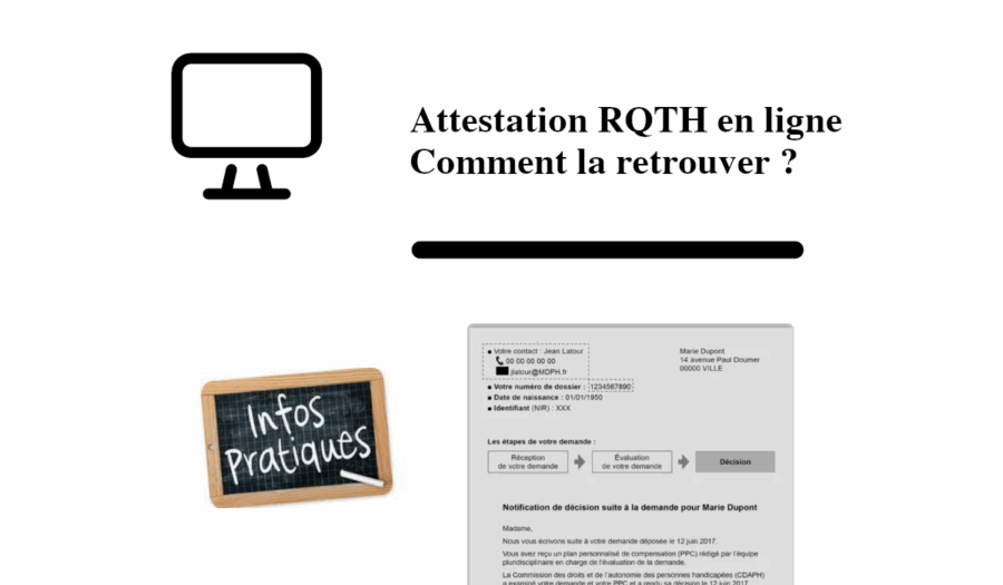 attestation rqth